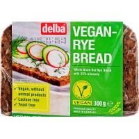 Хлеб Delba цельнозерновой вегетарианский со злаками, 300 гр.
