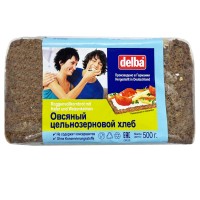 Овсяный цельнозерновой хлеб Delba, 500 грамм